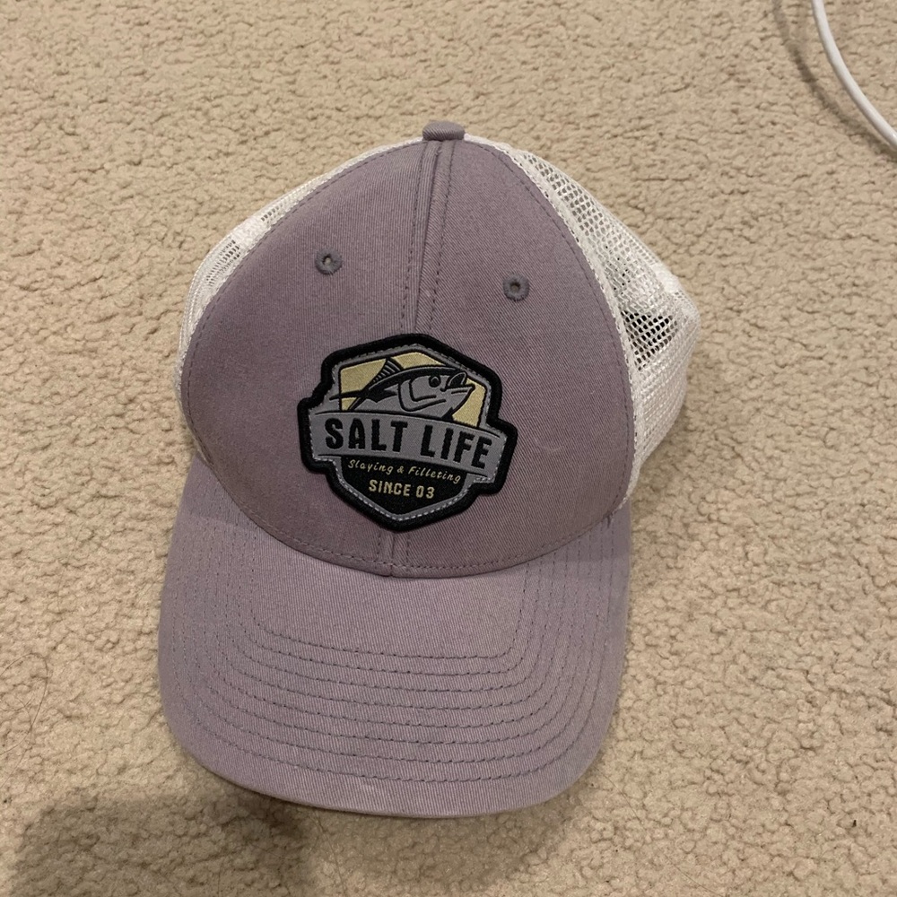 Grey Salt Life Hat